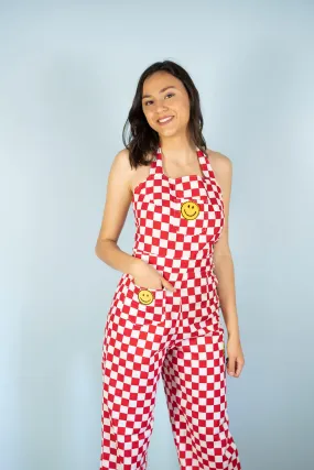 "SMILE! " Halter Overalls