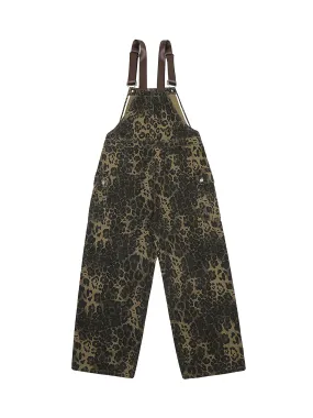 Thesupermade Leopard Print Street Style Workwear Overalls - 2020