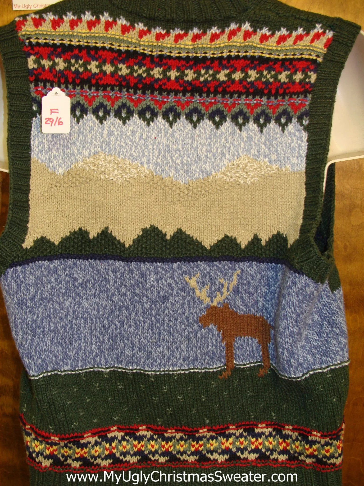 2sided Woodsy Ugliest Christmas Sweater Vest