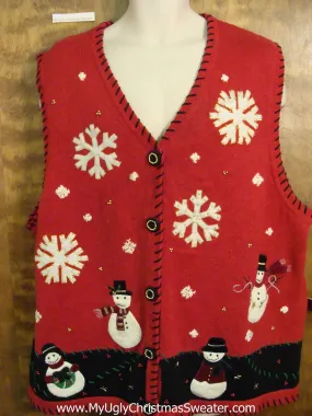 3XL XXXL Cheesy Christmas Jumper Sweater Vest