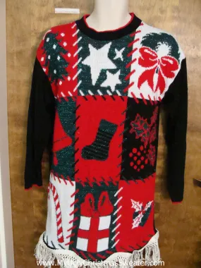 80s Acrylic Mess Ugly Christmas Sweater Pullover