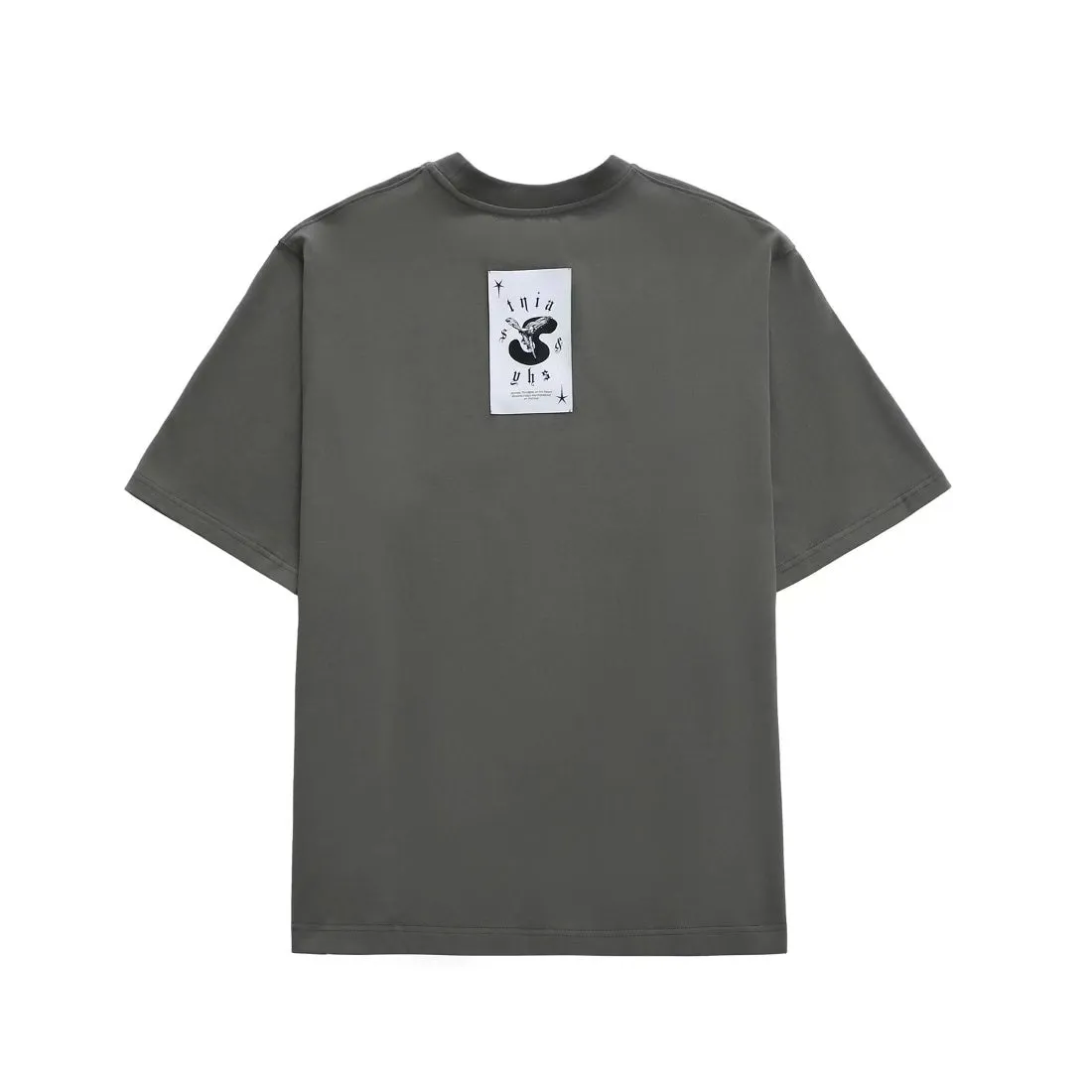 AINTSHY Grey Printed T-shirt