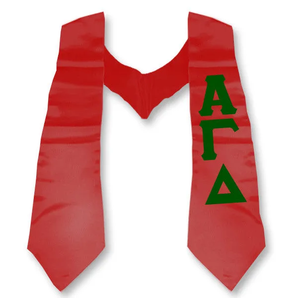 Alpha Gamma Delta Printed Budget Graduation Stole - CAD