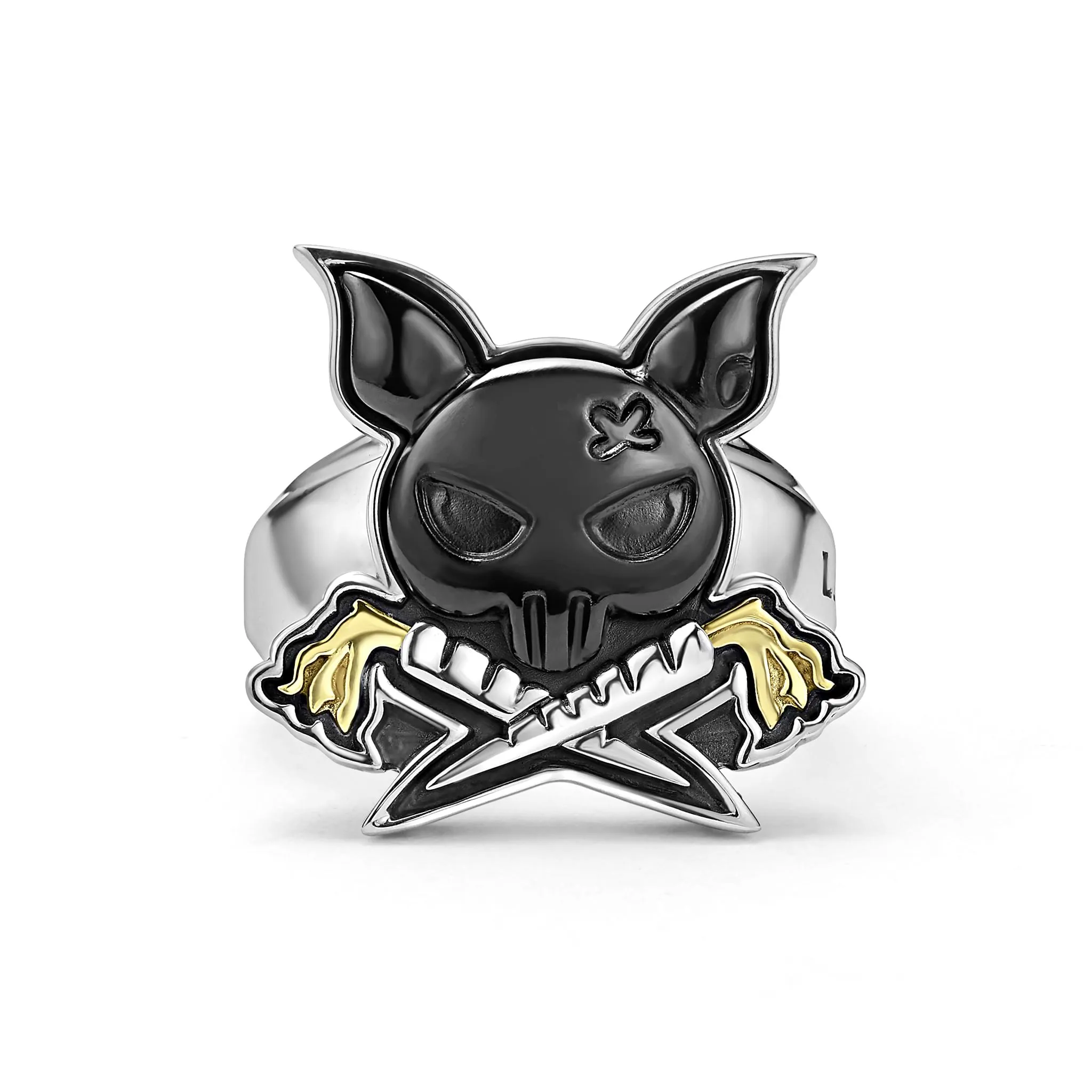 Anthem Black Agate Krunch Ring