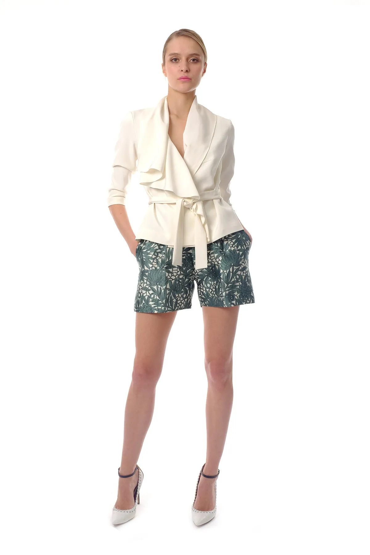 Ashley Silk Crepe Jacket