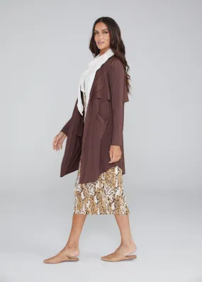 Avril Bamboo Trench Coat - Chicory Coffee