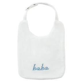 bib velour bebe - blue