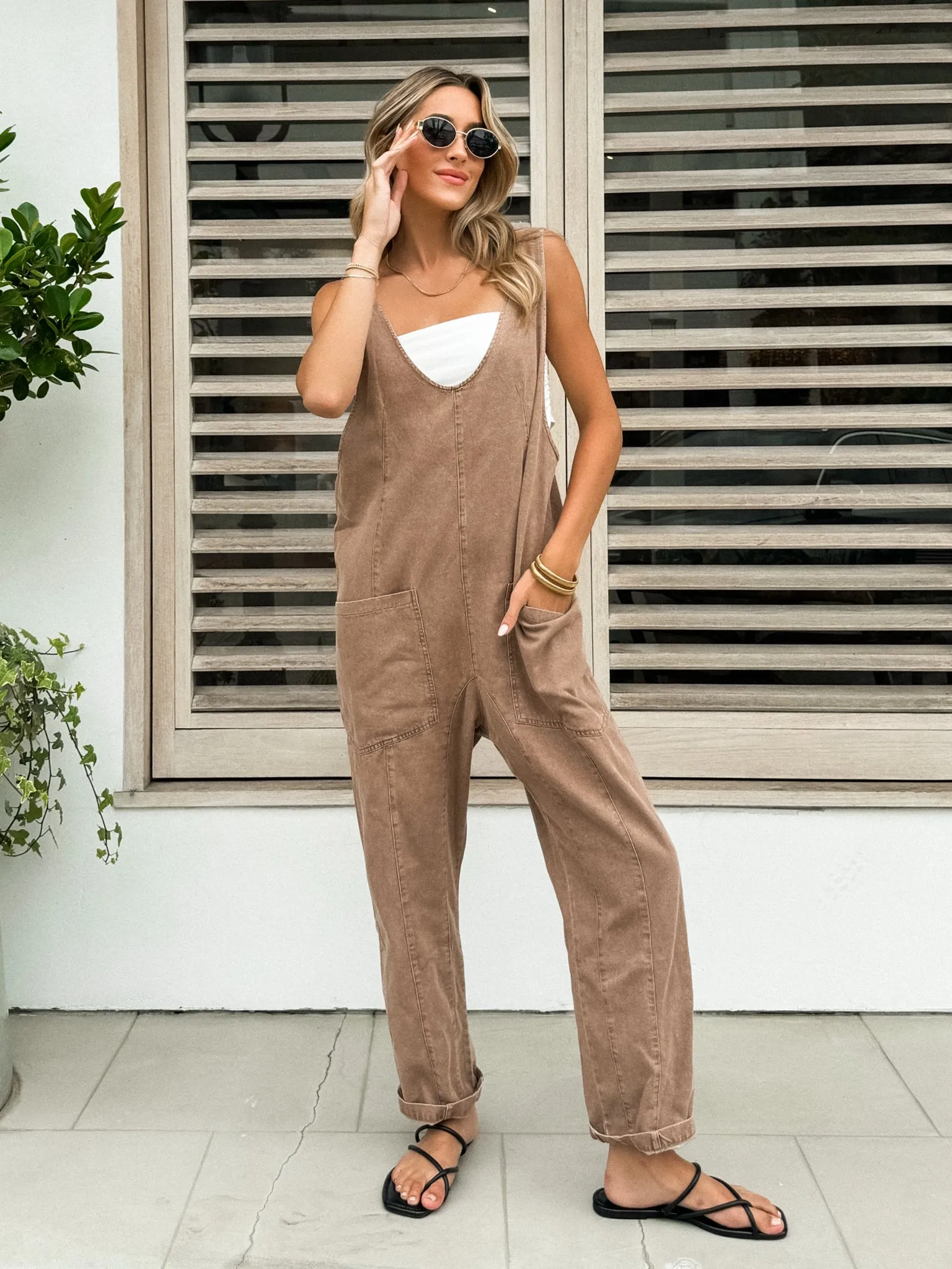 Bitter Sweet Jumpsuit in Cherrywood