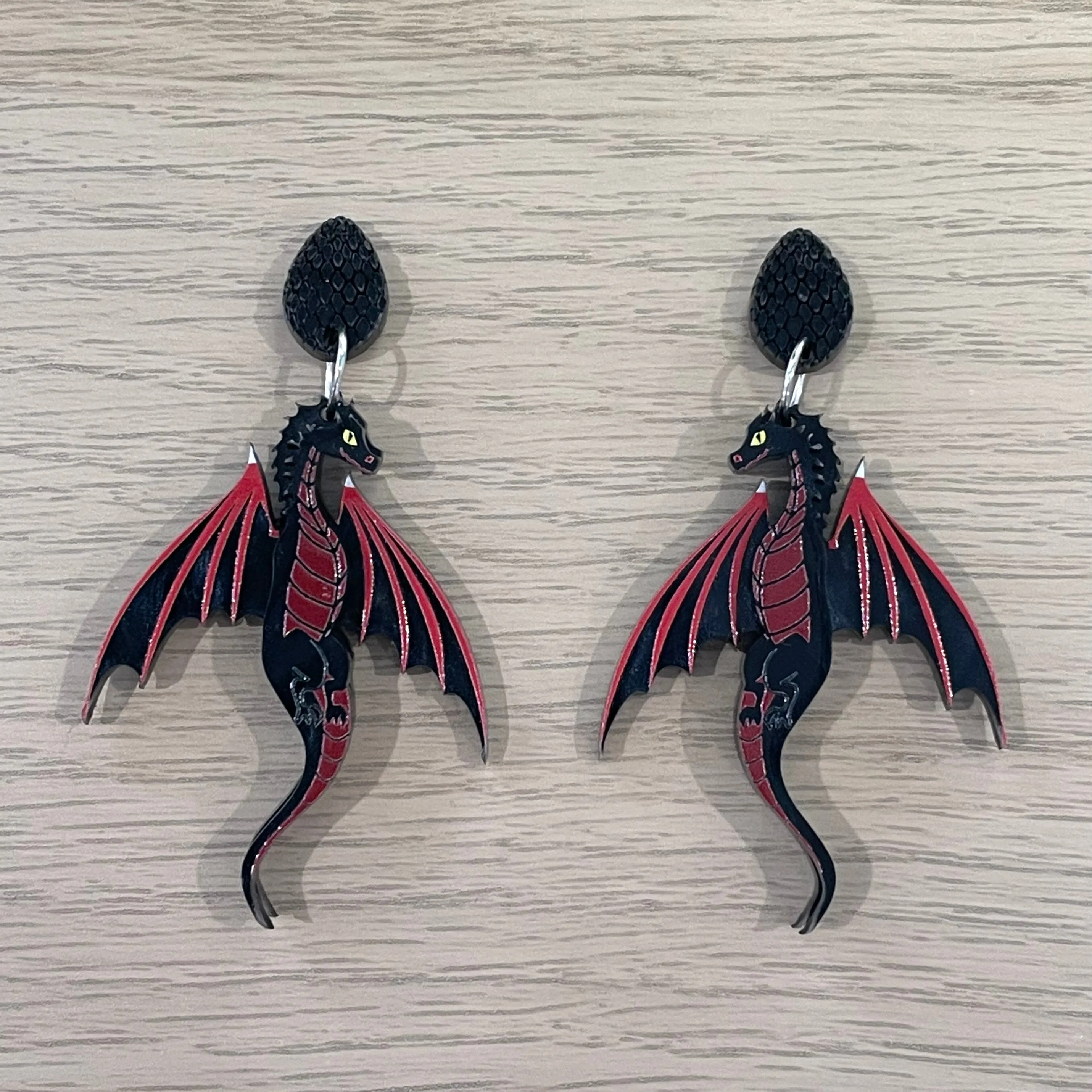 Black Dragon - earrings