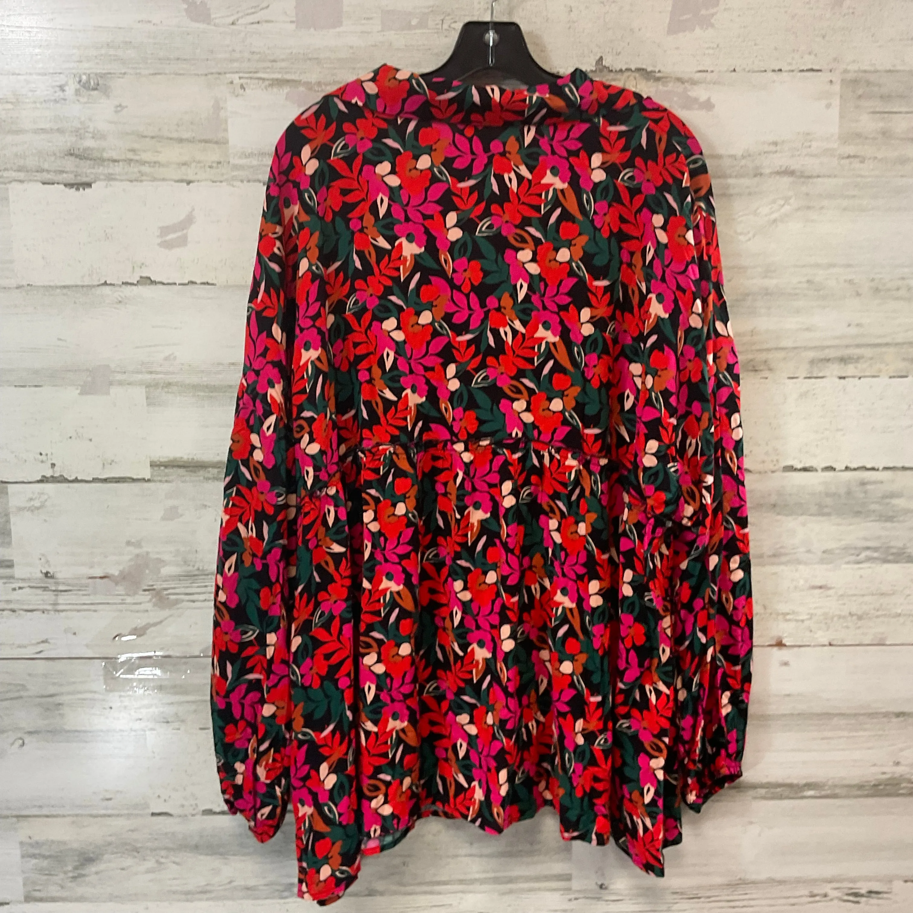 Blouse Long Sleeve By EMILY WONDER In Red, Size: 3x