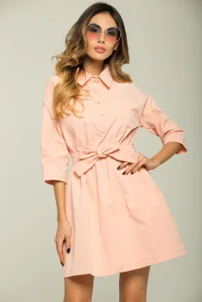 Bubblegum Pink Shirt Dress