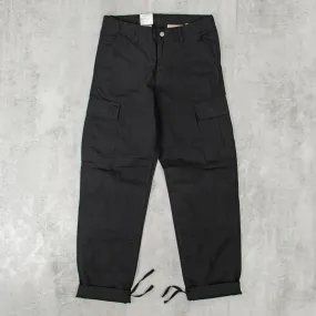 Carhartt WIP Regular Cargo Pant - Black Rinsed