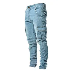 Casual men's fashion denim overalls AY3399