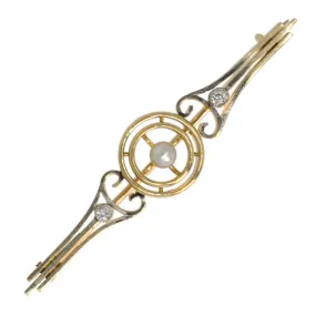 Diamond & Pearl Stock Pin