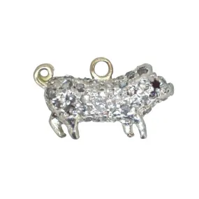 Diamond Set Pig Charm