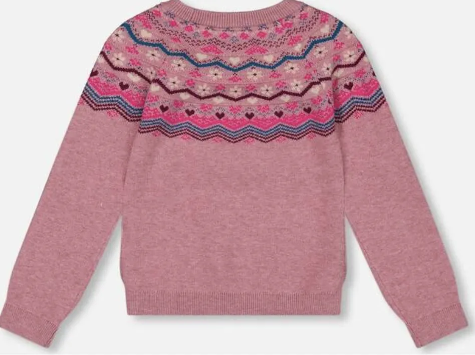 Fairisle 3D Pom Pom Sweater