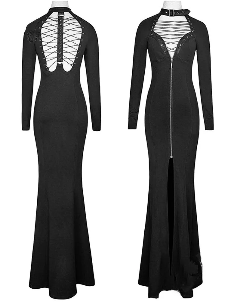 Fantasmogoria - BLACK MUSE DRESS - Womens Black Dress