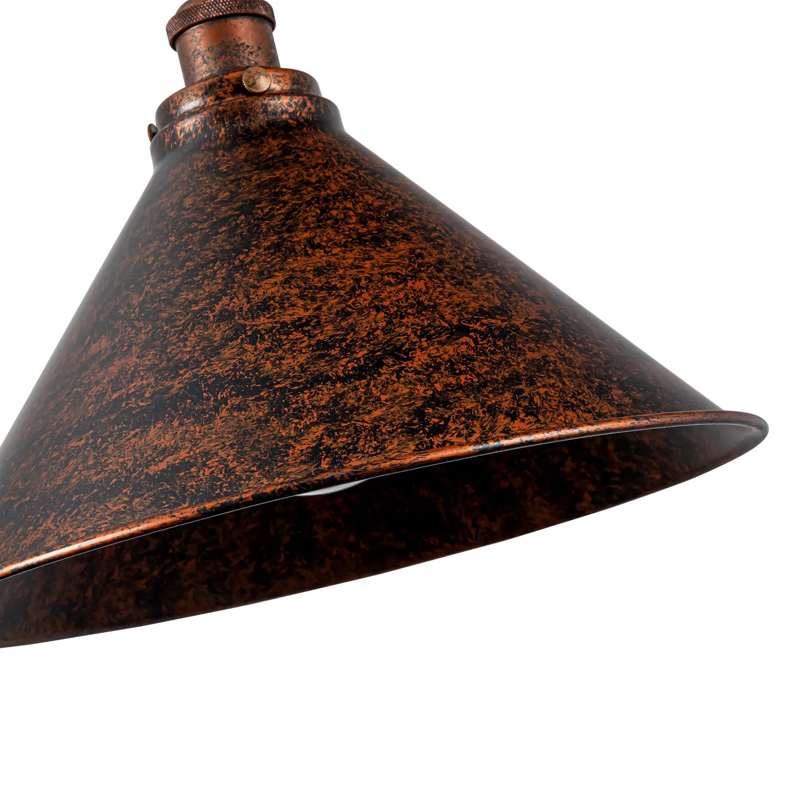 Glowlings 1-Light Industrial 14"Wide Dome Cone Shade Antique Copper Pendant Light Island Light