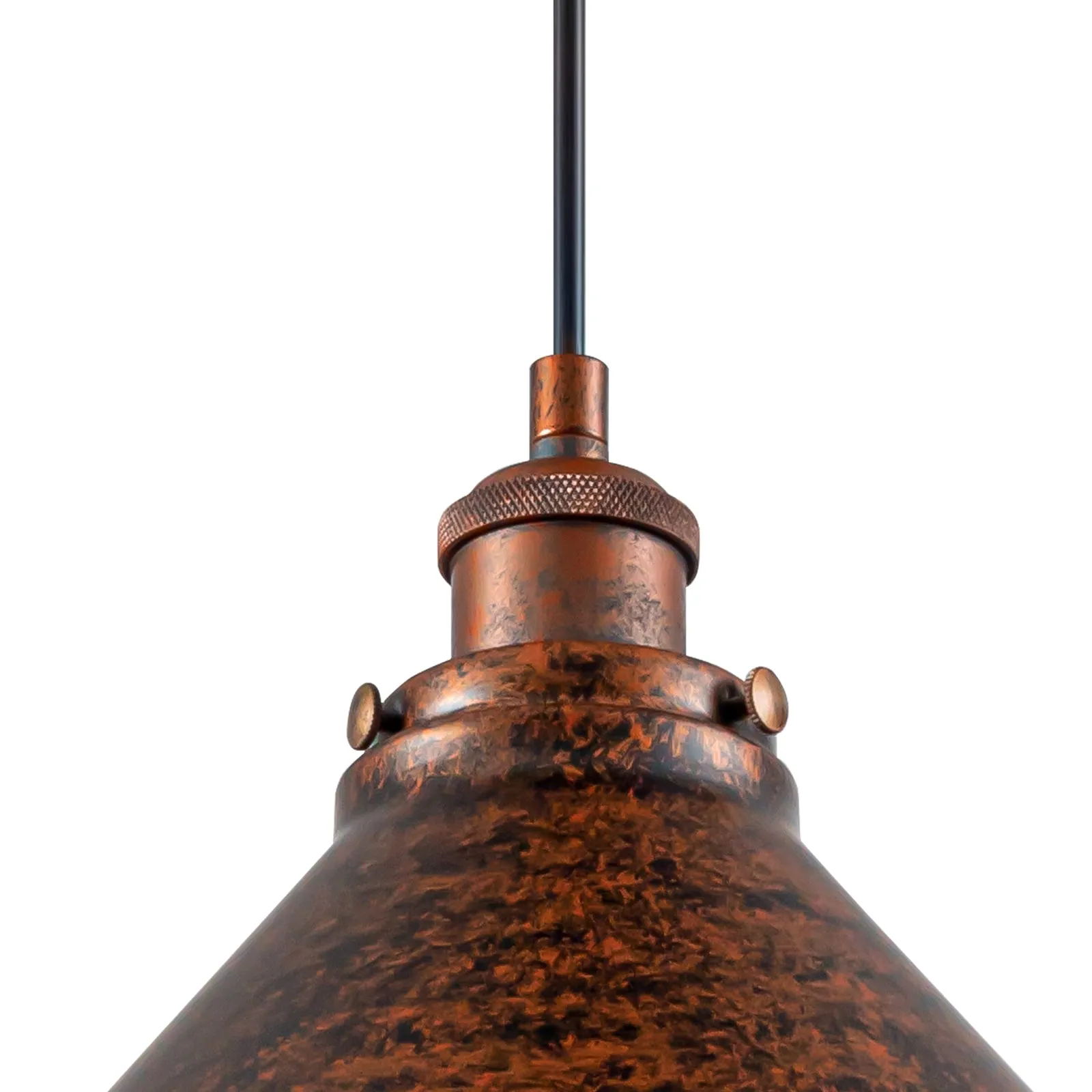 Glowlings 1-Light Industrial 14"Wide Dome Cone Shade Antique Copper Pendant Light Island Light