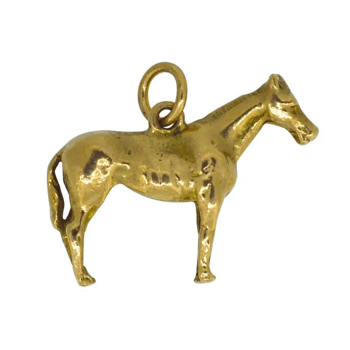 Gold Horse Charm