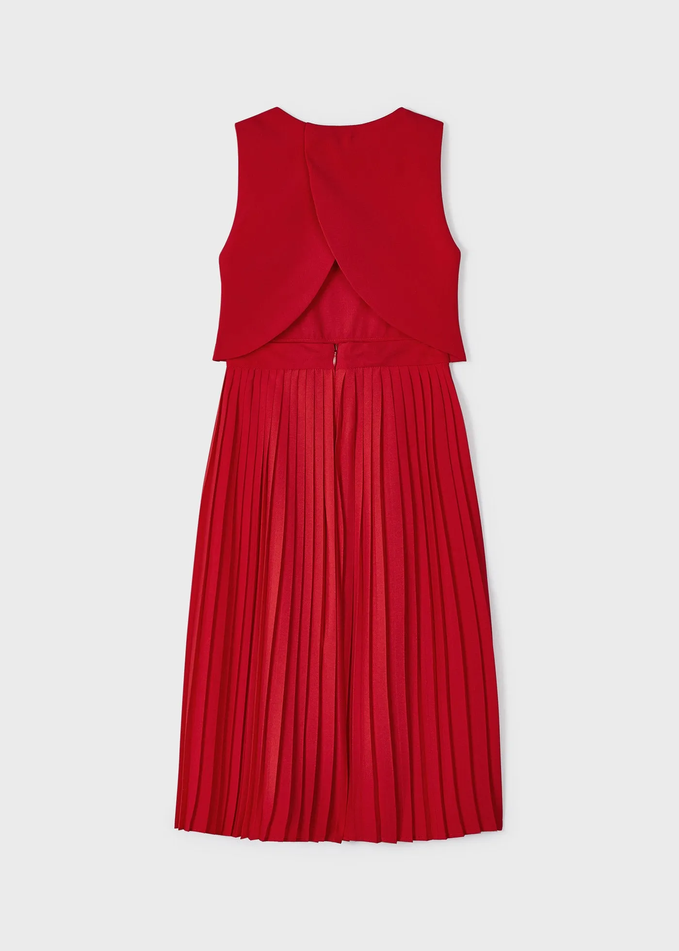 Mayoral Girl Pleated Chiffon Jumpsuit