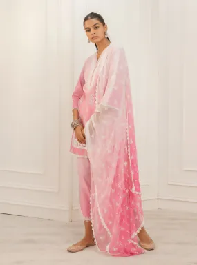 Mulmul Chiffon Feni Pink Dupatta