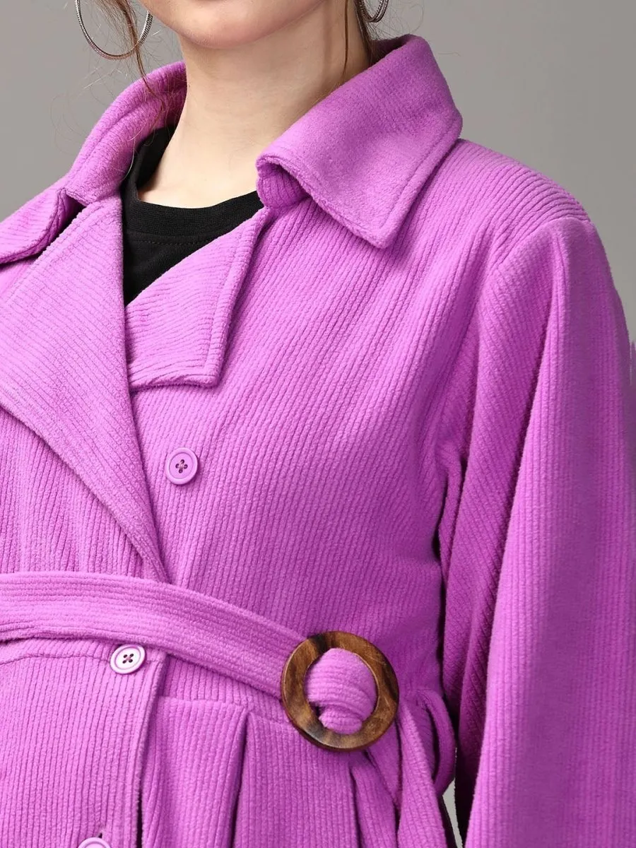 One Heck of a Color! Maternity Trench Coat