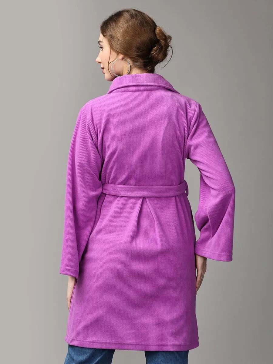 One Heck of a Color! Maternity Trench Coat