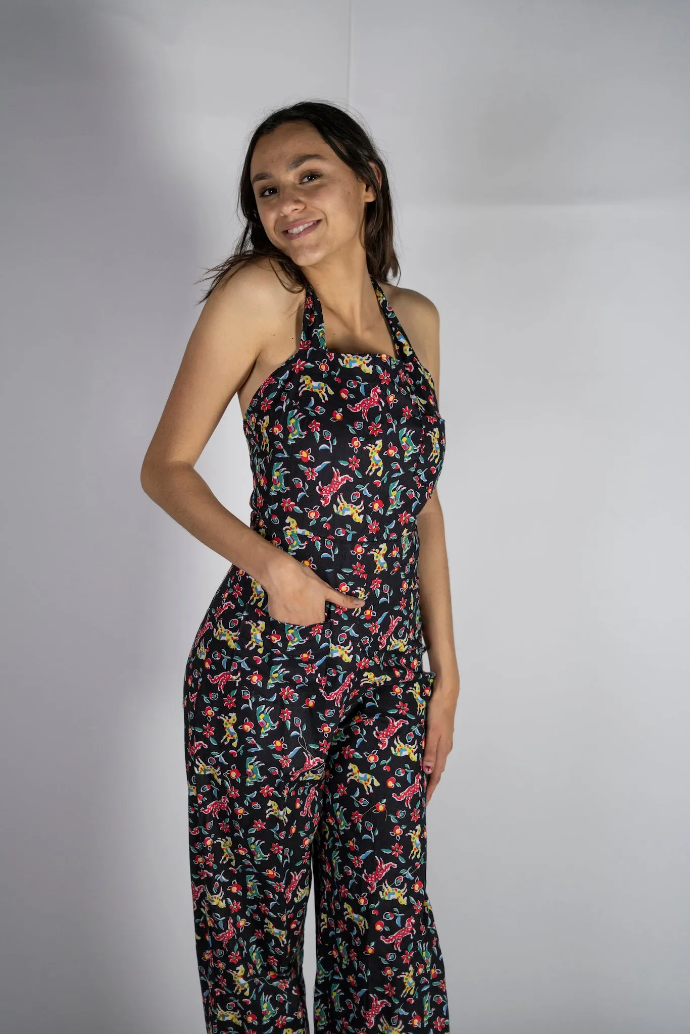 "Jolene" Halter Overalls