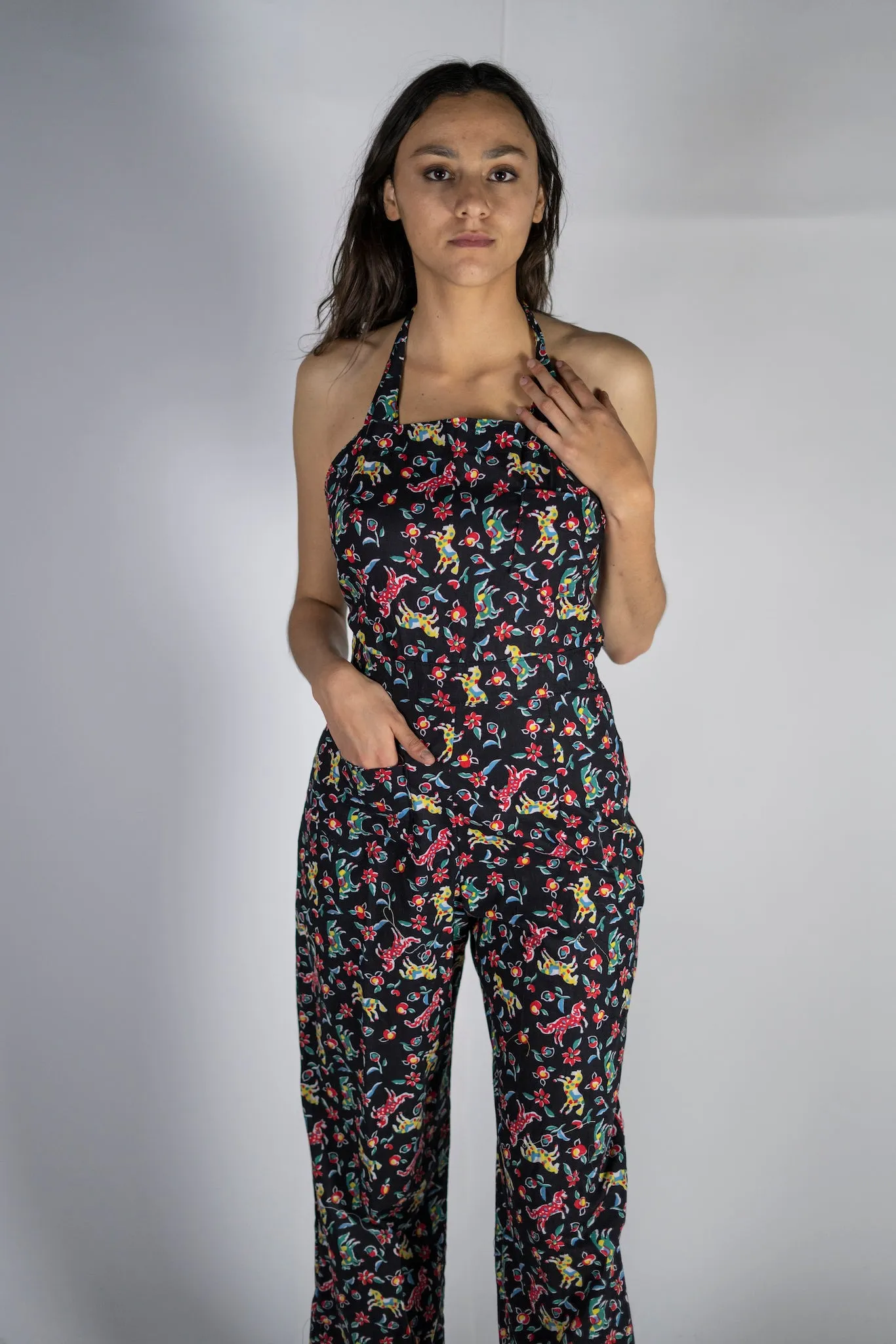 "Jolene" Halter Overalls