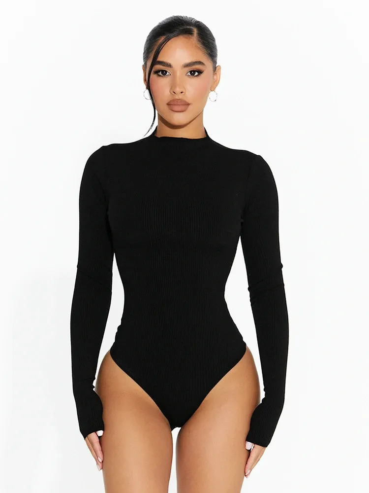 Snatched Raw Edge Bodysuit