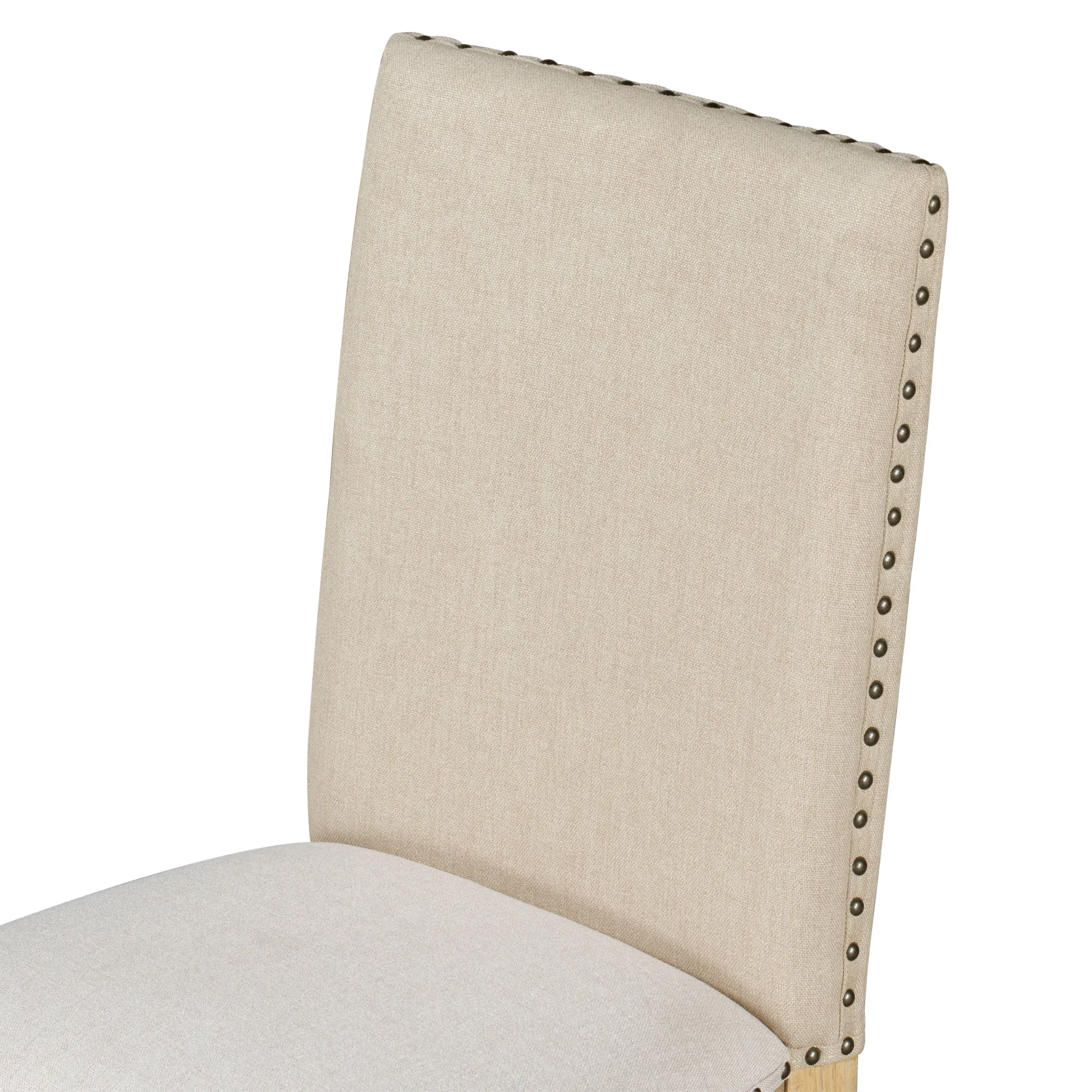 Stanley Dining Chairs with Nailhead (Set of 4) - Natural