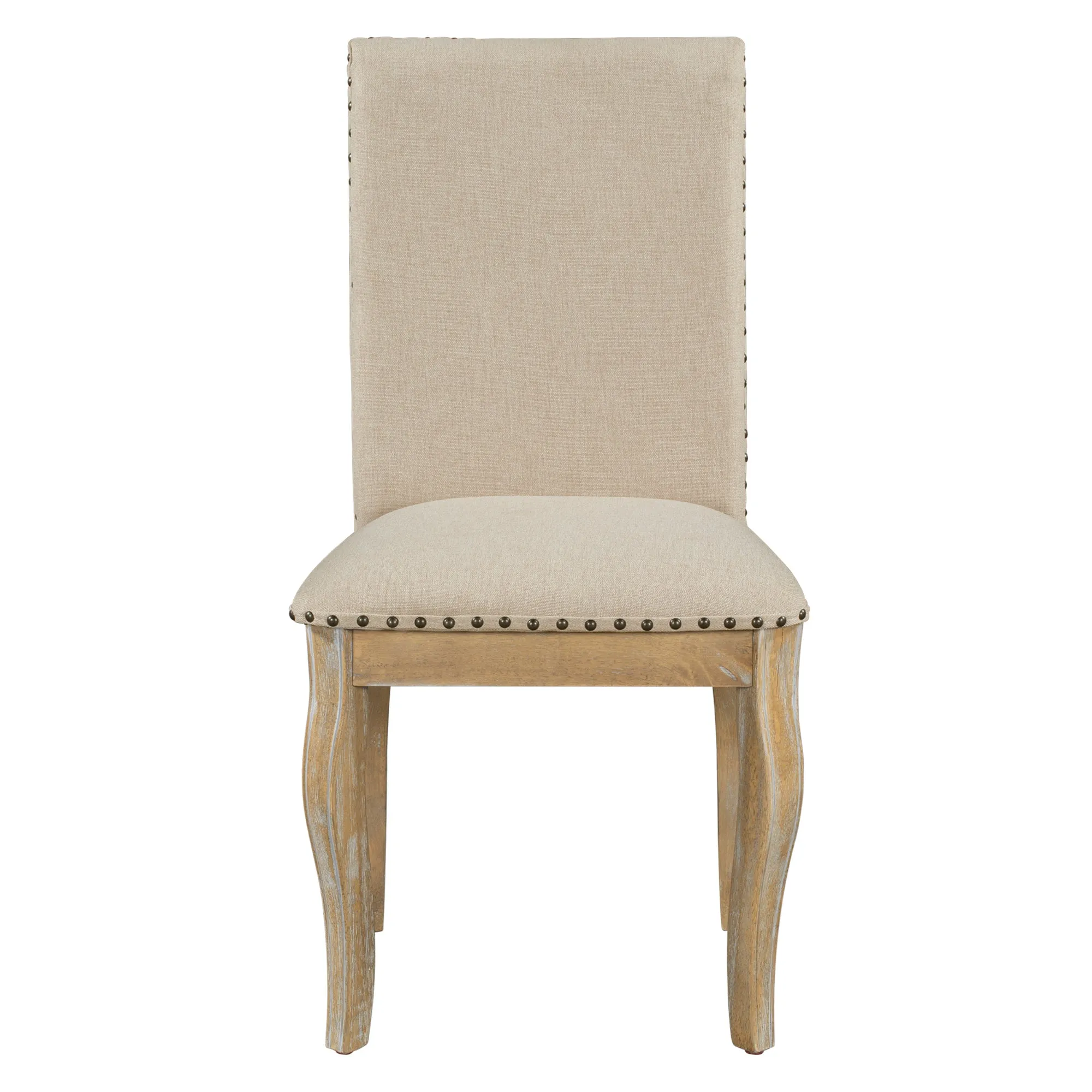 Stanley Dining Chairs with Nailhead (Set of 4) - Natural