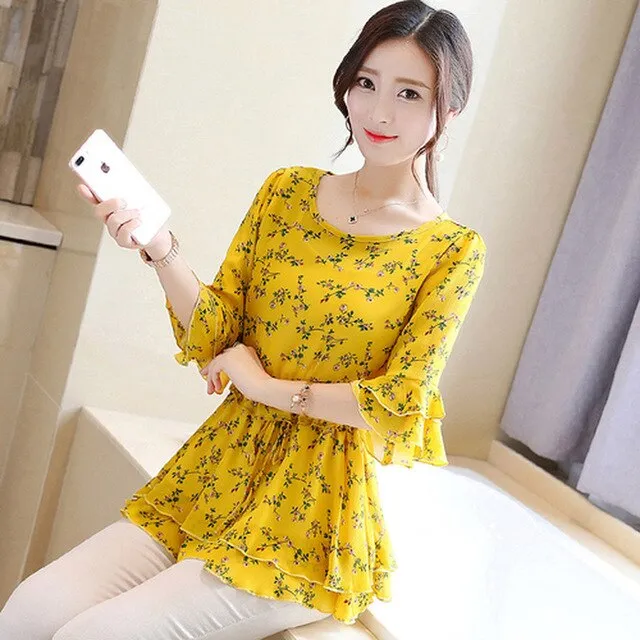 Women's Fashion Chiffon Shirt