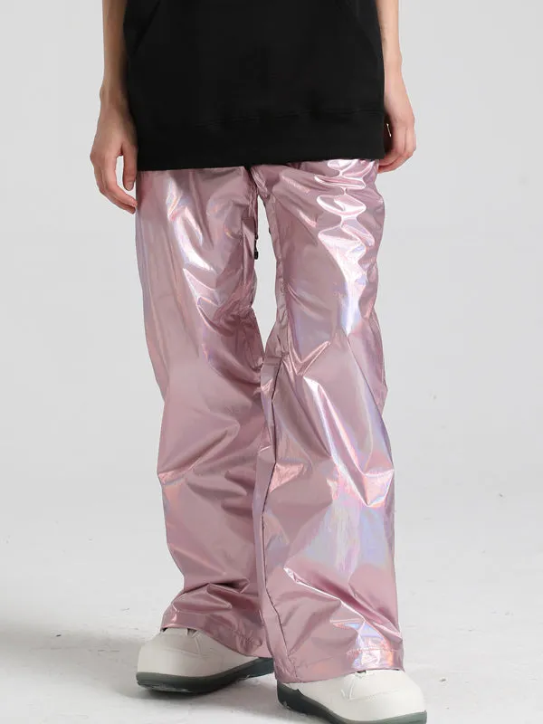 Women's Gsou Snow Neon Holographic Snowboard Pants