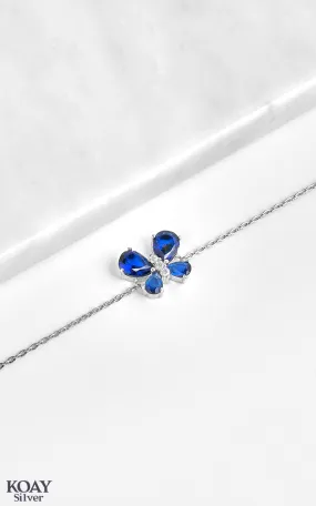 Zircon Blue Butterfly Bracelet